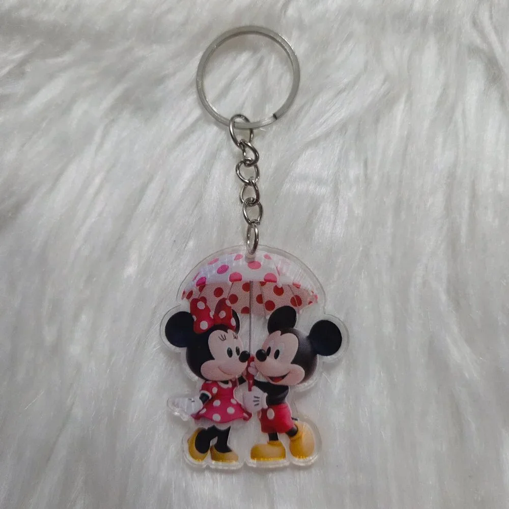 Mickey & Minnie Umbrella Design Keychain